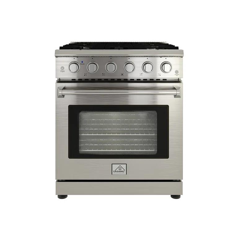 CASAINC CASAINC 30" 4.55 Cubic Feet Smart Natural Gas Freestanding Convection Range CA-HXJ300R