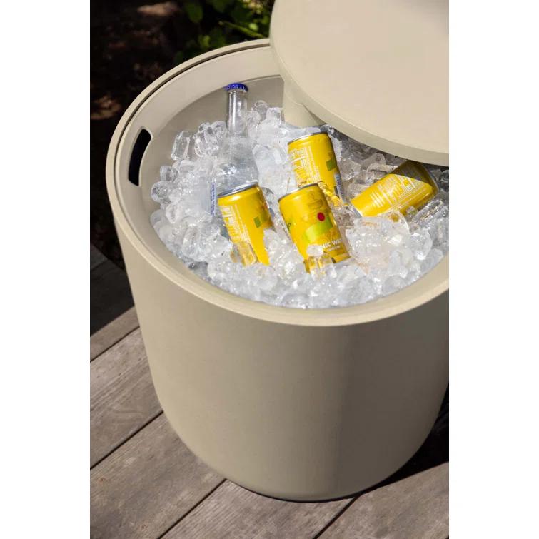 Veradek Kona Round Plastic Outdoor Side Table
