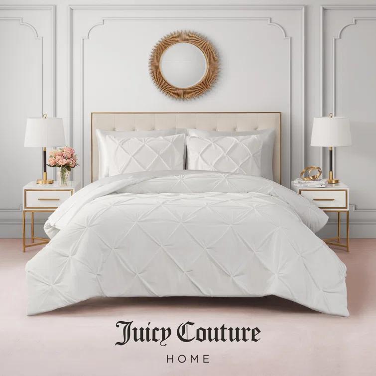 Juicy Couture Juicy Couture Kiss Pleat Plush Micromink Comforter Sets