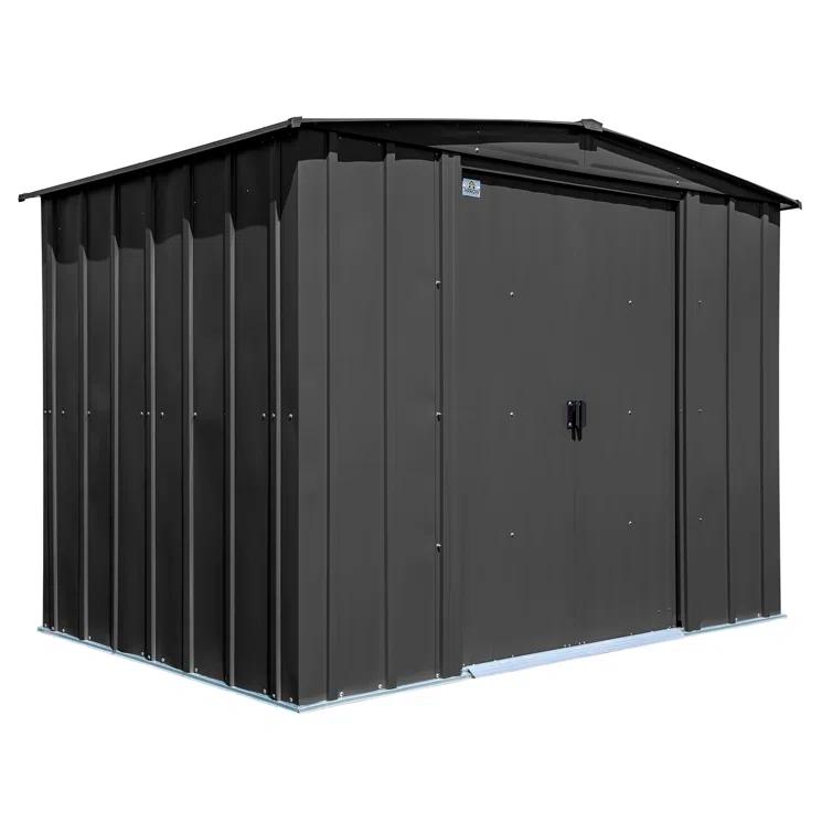Arrow 8 ft. W x 6 ft. D Galvanized Steel Storage Shed