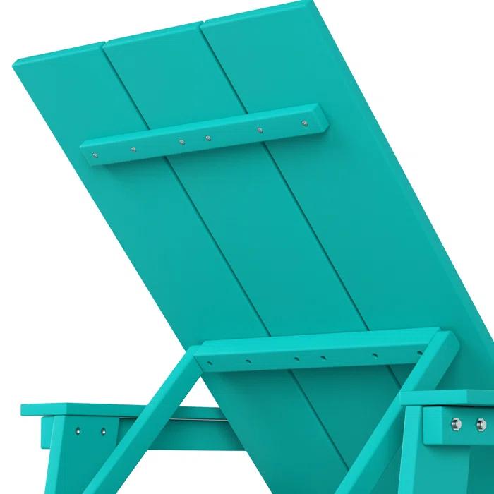 Highland Dunes Arellanes 77.6" Long Outdoor All-Weather Poly Reclining Single Chaise