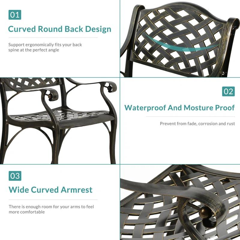 2 - Person Round Outdoor Dining Set