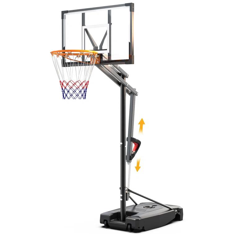 Dayago Adjustable Heights  33" W Portable Basketball Hoop