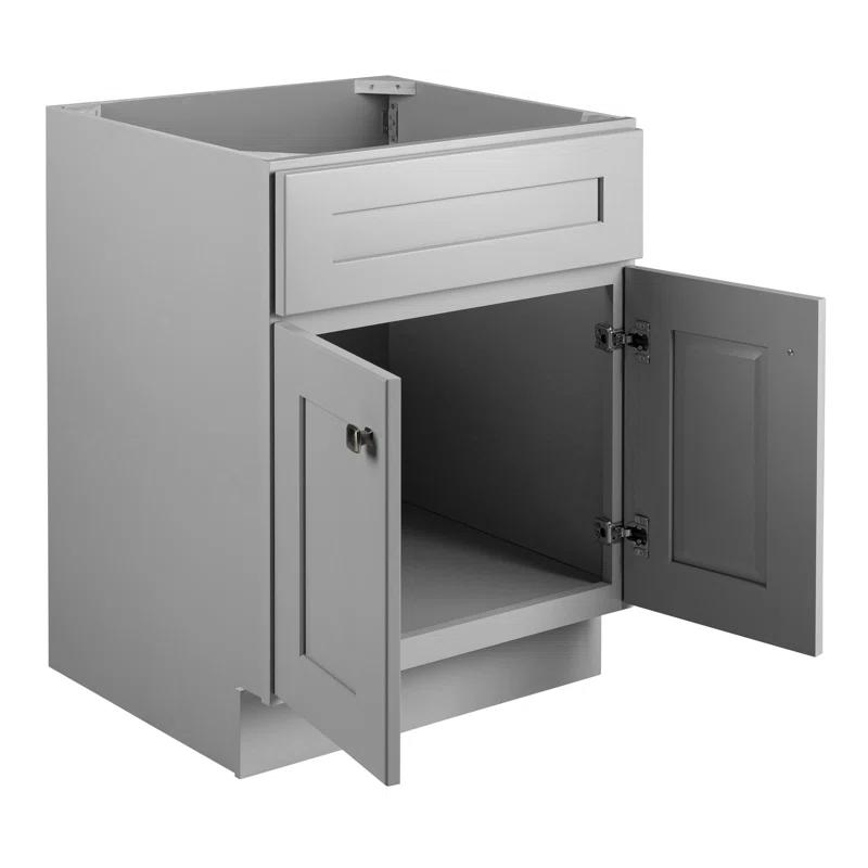Design House Brookings 24 Inch Bathroom Vanity, Ready to Assemble, Solid Wood, Sherwin Williams – Design House, 587063