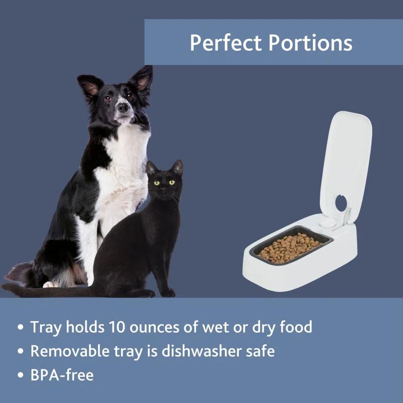 TRIXIE TRIXIE TX1 Automatic Food Dispenser, Single Serving, 48-Hour Timer, Battery Operated