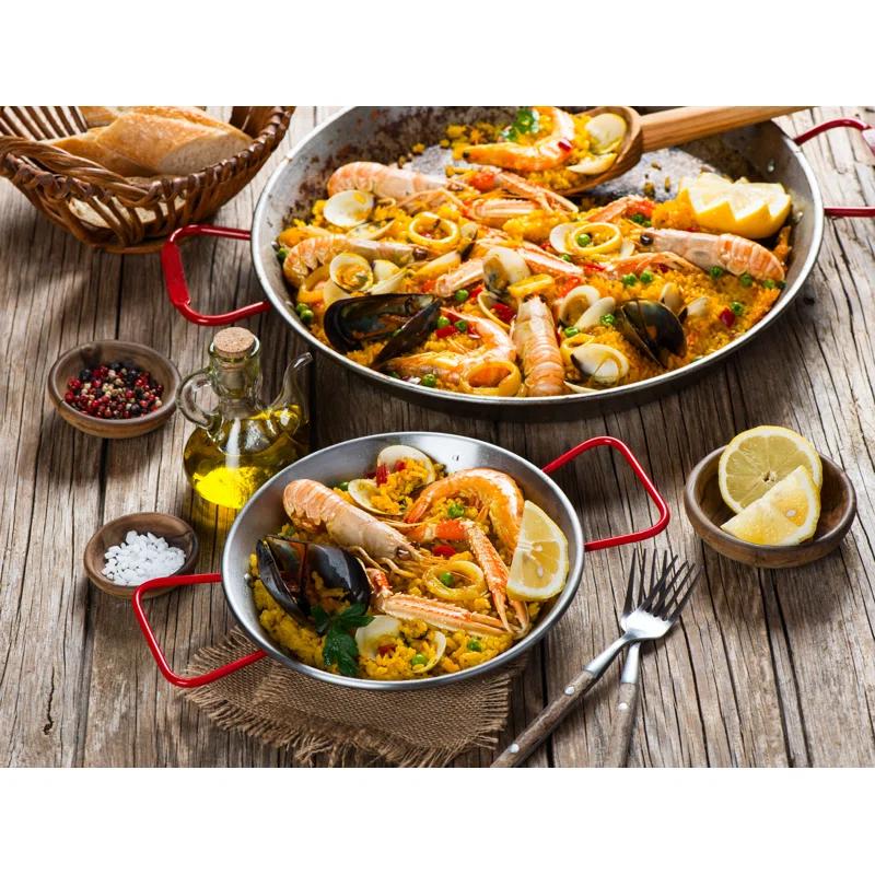 Garcima 26-Inch Carbon Steel Paella Pan, 65cm