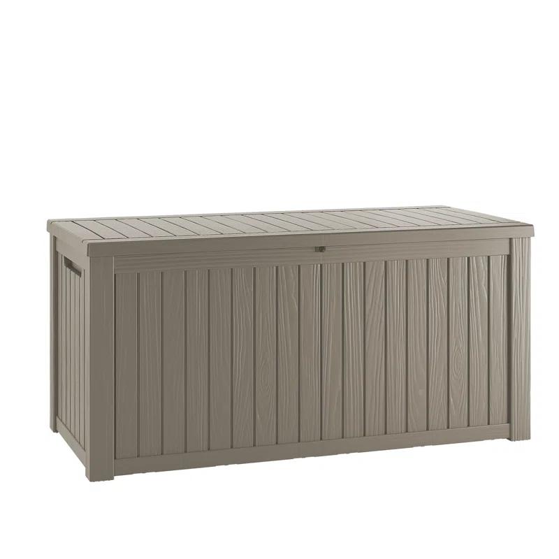 Emperic Design Emperic Design 120 Gallon Water Resistant Resin Lockable Deck Box