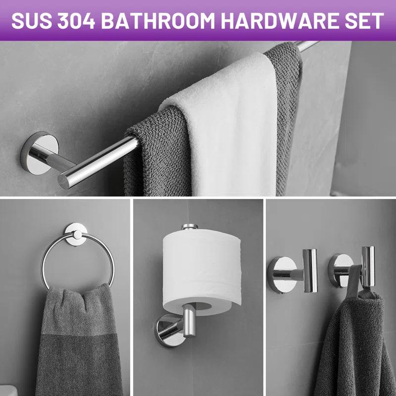VIBRANTBATH 1020-C 5 - Piece Bathroom Hardware Set