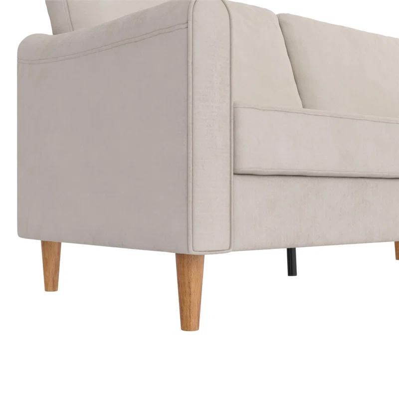 Mr. Kate Moon 73.5" Upholstered Sofa with Curved Back