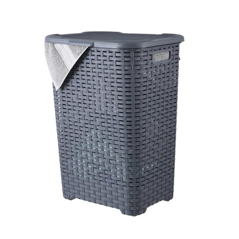 Rebrilliant Plastic Laundry Hamper with Handles