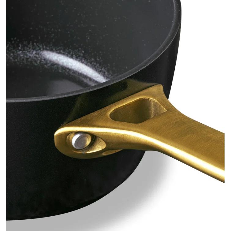 GreenPan GreenPan Reserve Black Healthy Ceramic Nonstick Saucepan Set with Lids, 1.5qt and 3qt