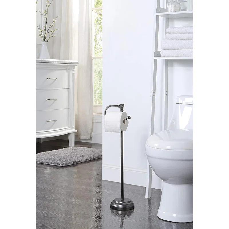 Kiflic L09727SQGQ Free Standing Toilet Paper Holder