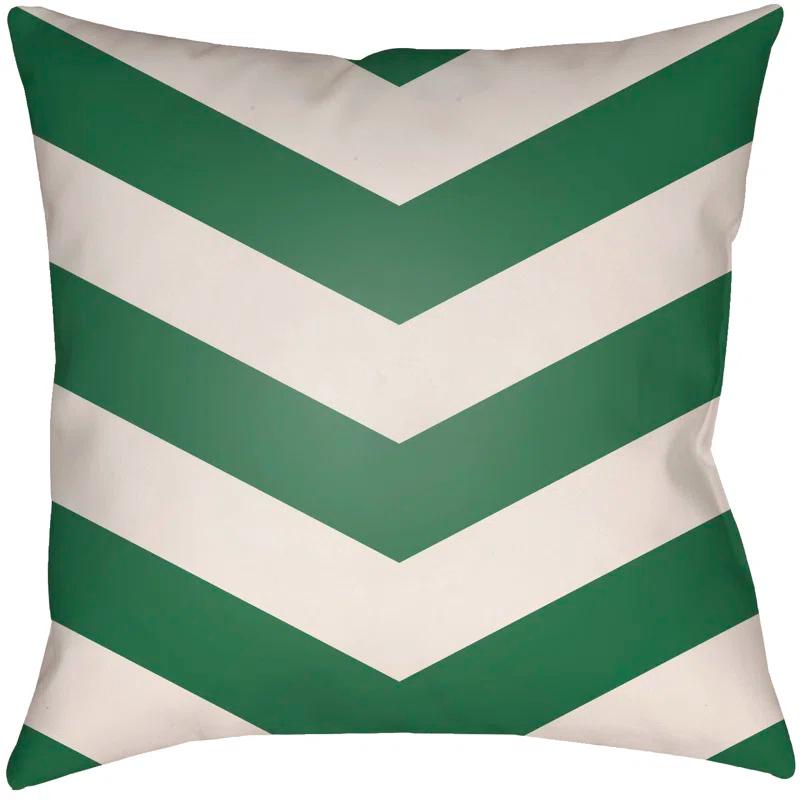 Livabliss Litchfield Chevon Geometric Indoor/Outdoor Reversible Throw Pillow