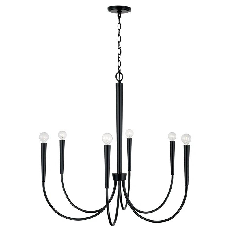 Capital Lighting 6 - Light Dimmable Classic / Traditional Chandelier