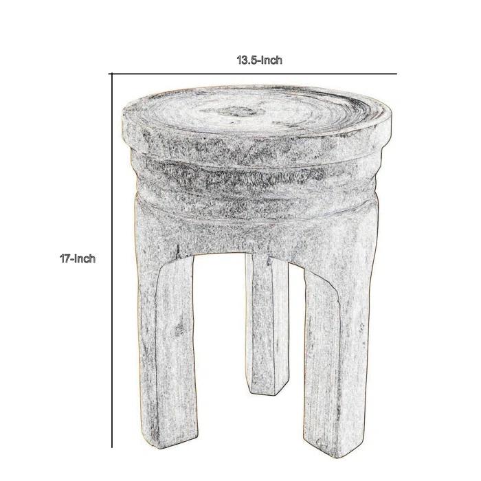 Everdeen Solid Wood Accent Stool