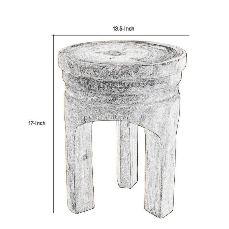Everdeen Solid Wood Accent Stool