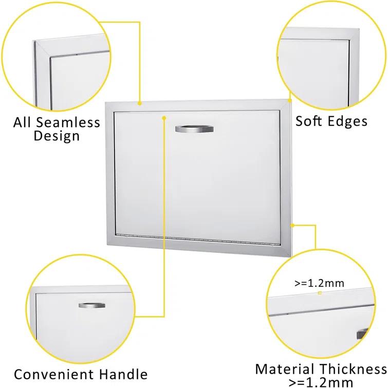 babevy Weatherproof Outdoor Cabinets - Durable Stainless Steel