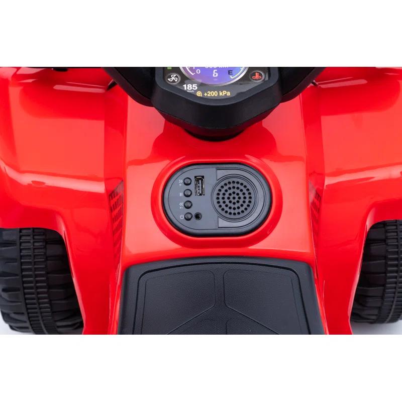 Aosom 6 Volt 1 Seater All-Terrain Vehicles Push/Pull Ride On