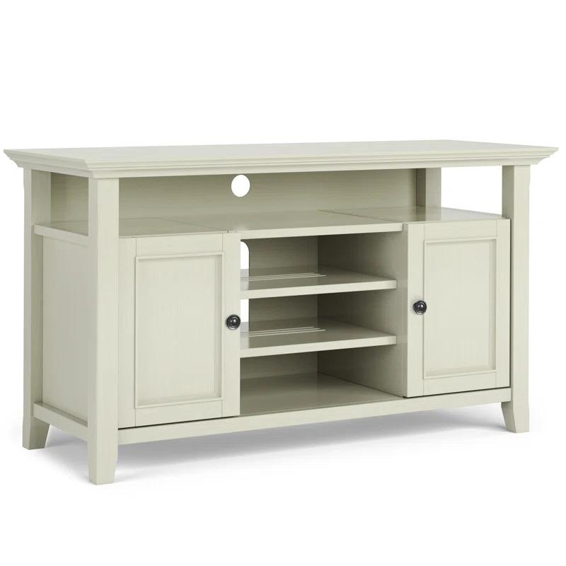 Simpli Home Amherst 54"W Solid Wood TV Stand for TVs up to 60" with Adjustable Shelves
