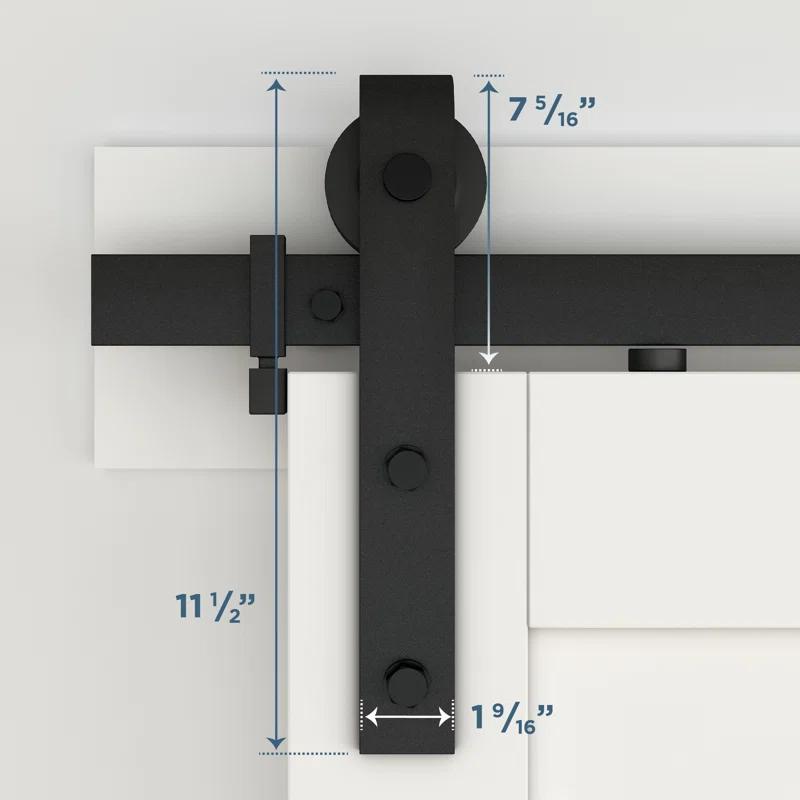 National Hardware Standard Single Barn Door Hardware Kit