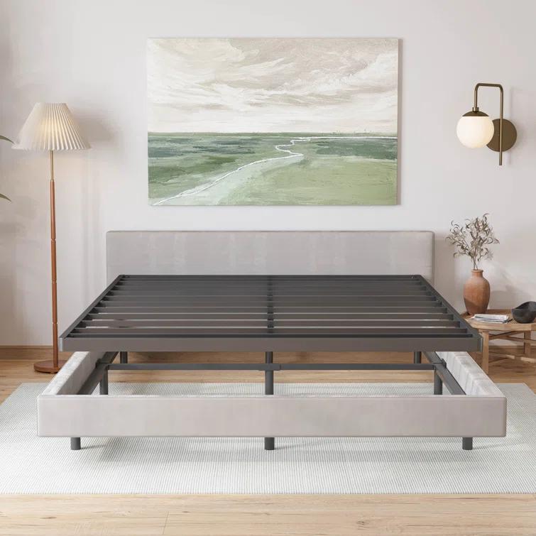 Alwyn Home Bercht 2" Low Profile Metal Box Spring Bunkie Board, Thin Bed Slat Replacement(No legs)