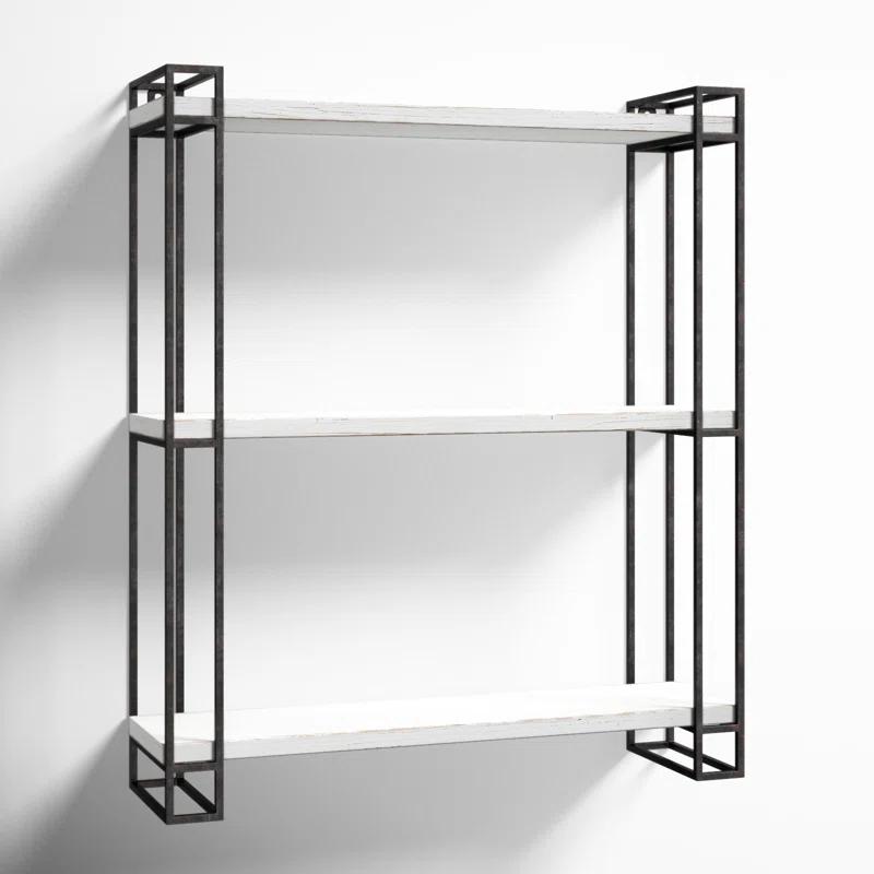 Burchill 3 Piece Pine Floating Shelf