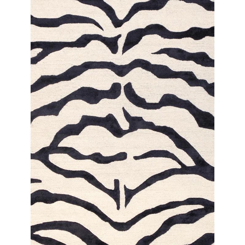 Pasargad Edgy Hand Tufted Viscose Animal Print Rug