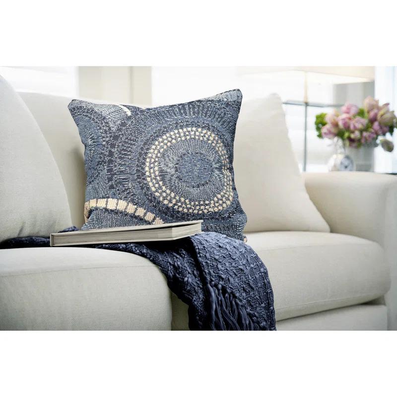 Liora Manne Marina Circles Indoor/Outdoor Pillow 18" X 18"