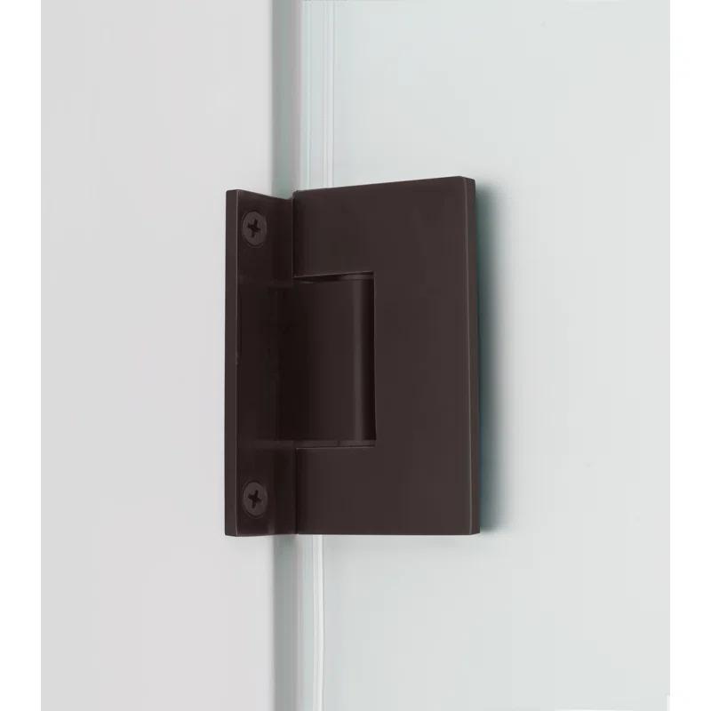 Aston SDR985F-SS-55-10 Nautis 72" H Hinged Frameless Shower Door