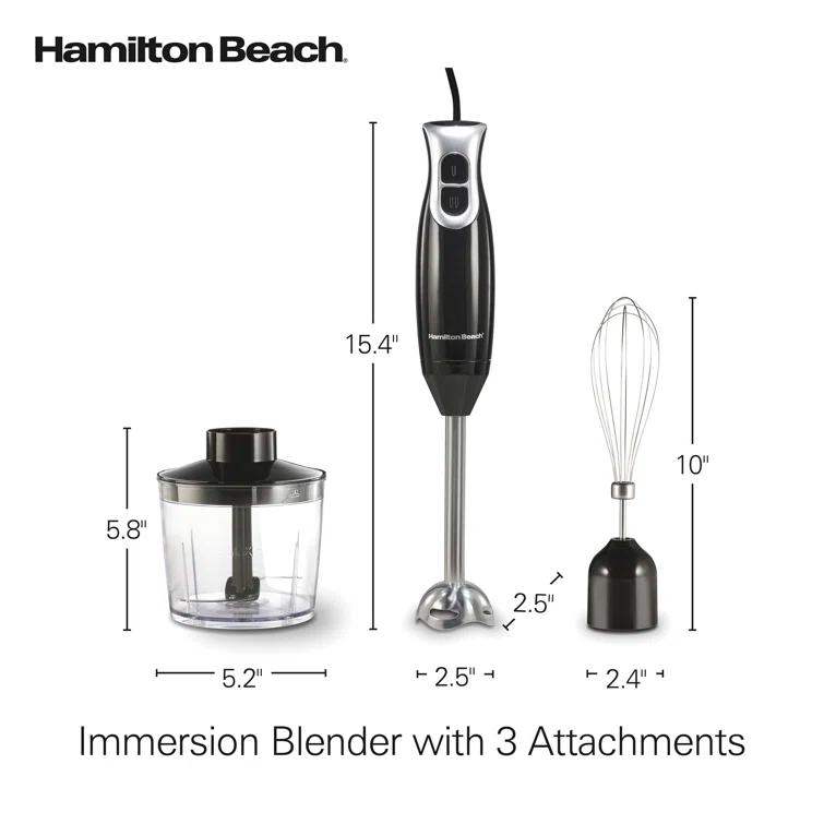 Hamilton Beach Hamilton Beach Immersion Blender With 3 Attachments