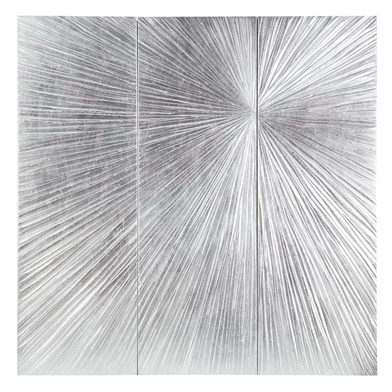 Madison Park Signature Sunburst 3-Piece Hand-Painted Resin Wall Art