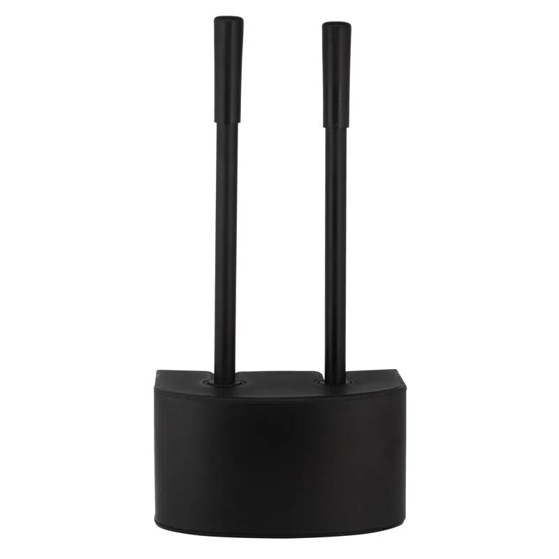 Bath Bliss Bath Bliss 2-In-1 Toilet Brush And Plunger Set In Metal