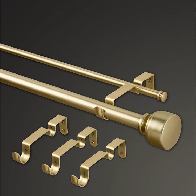 MODE Premium - Double Steel Adjustable Double Curtain Rod