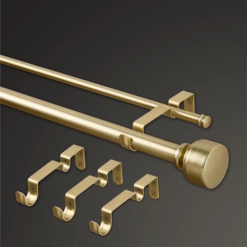 MODE Premium - Double Steel Adjustable Double Curtain Rod