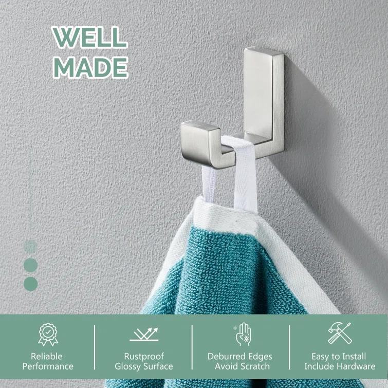 AngleSimple Stainless Steel Bathroom Wall Mounting Robe Hook KA082