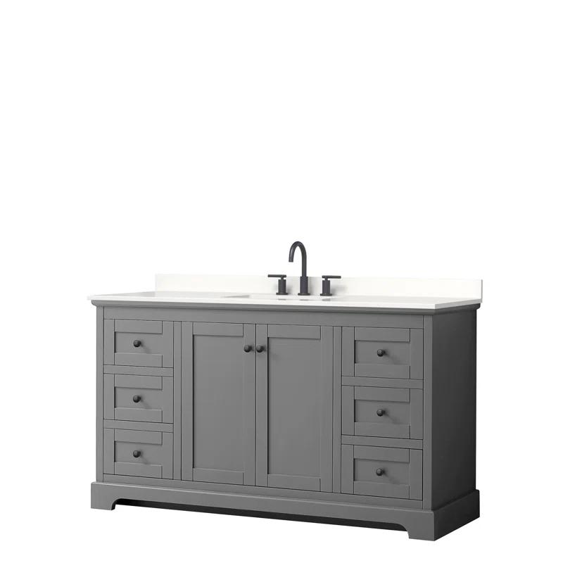 Avery 60'' Single Bathroom Vanity with Top