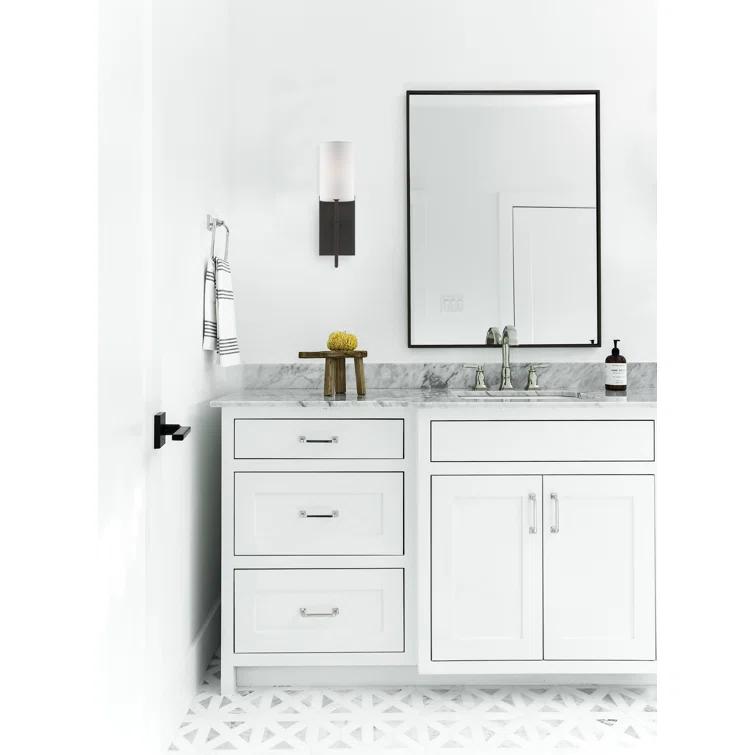 VER-241-BF-Crystorama Lighting-Veronica - One Light Wall Sconce-Black Forged Finish