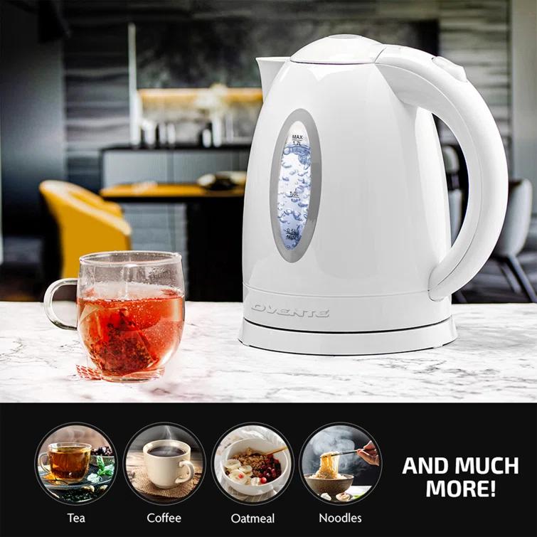 Ovente OVENTE 1.7 qt. Plastic Electric Tea Kettle
