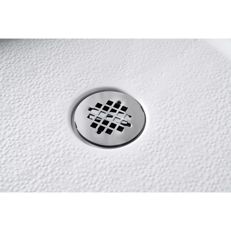 Streamline Bath Streamline 60 in. x 32 in. Alcove Acrylic Shower Base With Center Drain, Drain Included GB-516-68