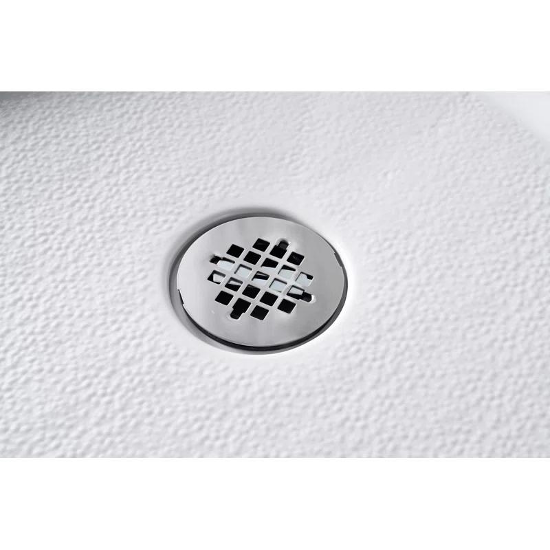Streamline Bath Streamline 60 in. x 32 in. Alcove Acrylic Shower Base With Center Drain, Drain Included GB-516-68