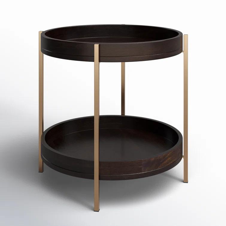 Butler Specialty Damirra Wood And Metal Accent Table In Brown