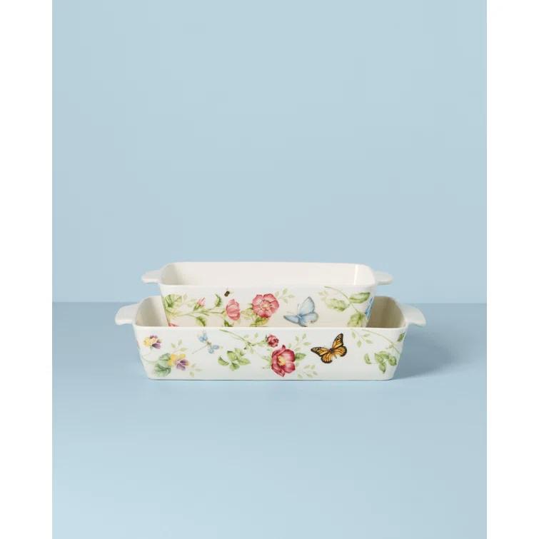 Lenox Butterfly Meadow Rectangular Baker 2-Piece Set