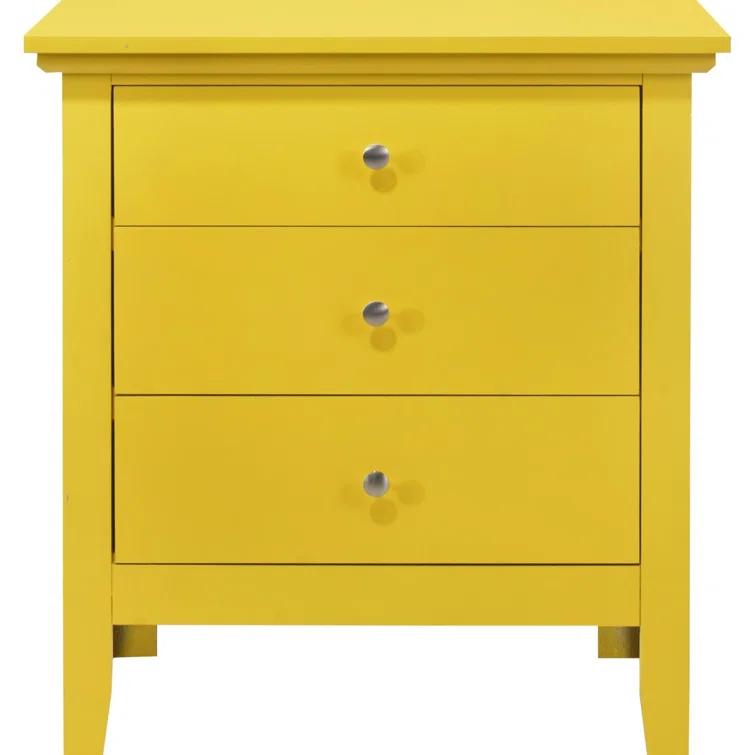Glory Furniture Hammond 3 - Drawer Nightstand Bed Side Table Wood Nightstand Small Bedside Table And Dresser