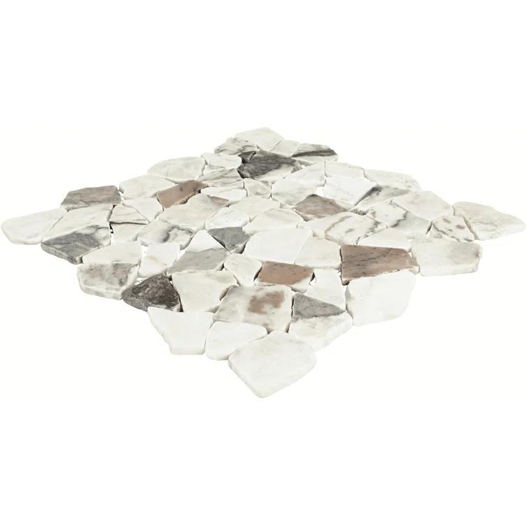 Daltile Gamma Natural Stone Pebble Wall and Floor Mosaic Tile (Set of 10)