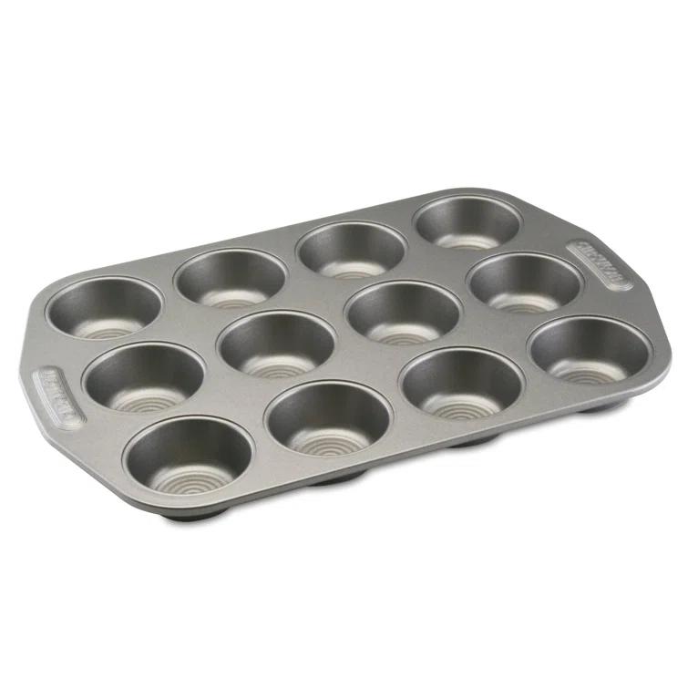 Circulon Bakeware Nonstick Muffin Pan / Cupcake Pan, 12-Cup, Gray & Reviews | Wayfair