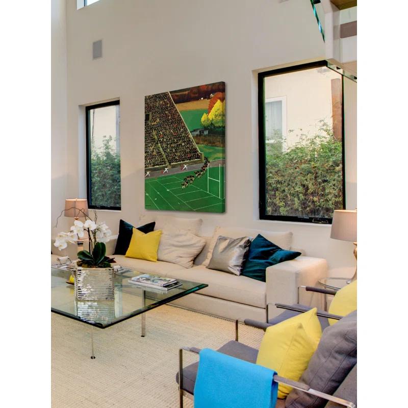 Marmont Hill Onto the Field by John Falter Print on Wrapped Canvas