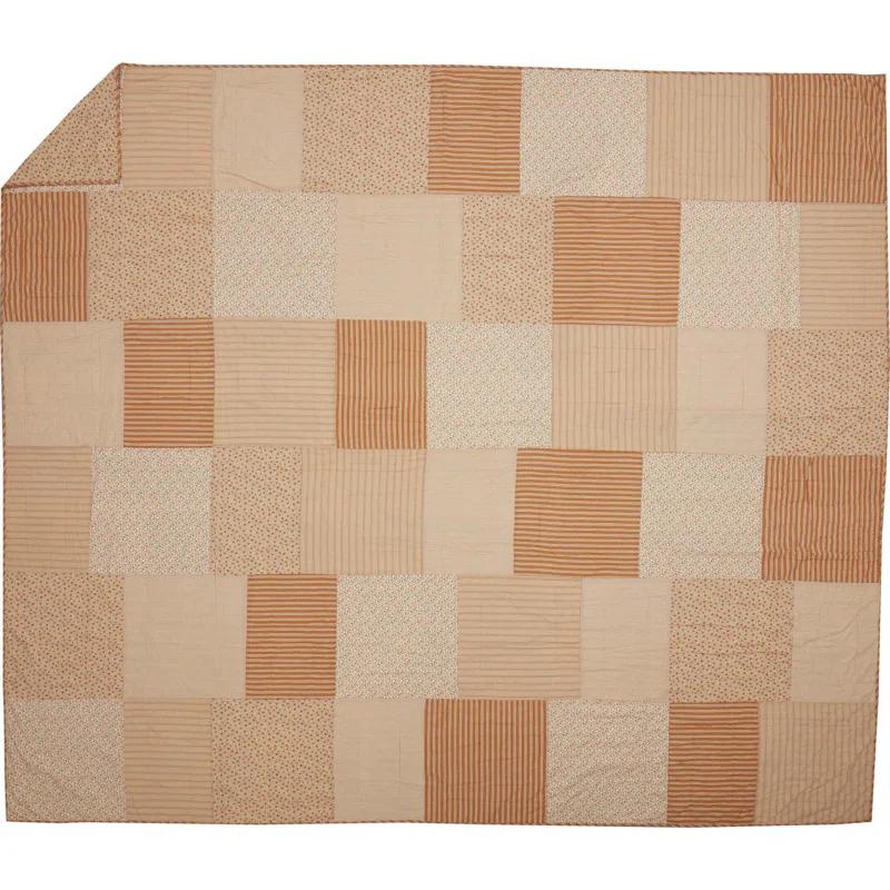 VHC Brands Farmhouse / Country Cotton Twill Patchwork Quilt