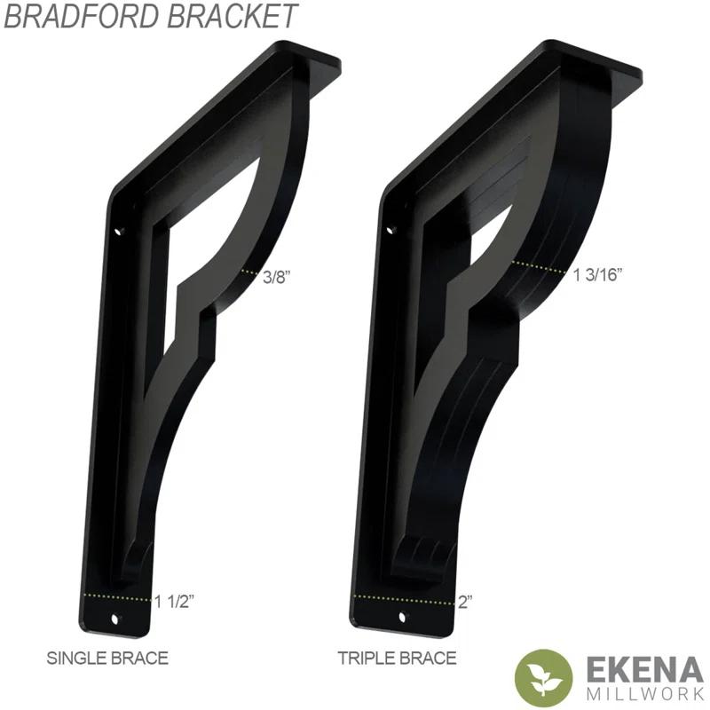 Ekena Millwork Bradford Wrought Iron Bracket