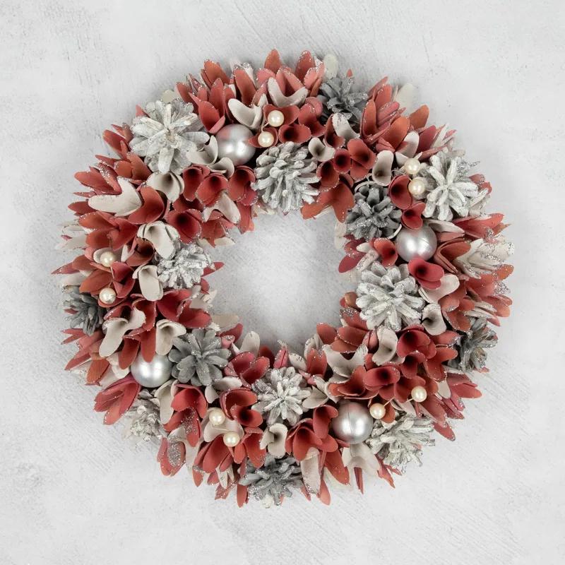 Northlight Seasonal Faux Pinecone Wood 13'' Wreath