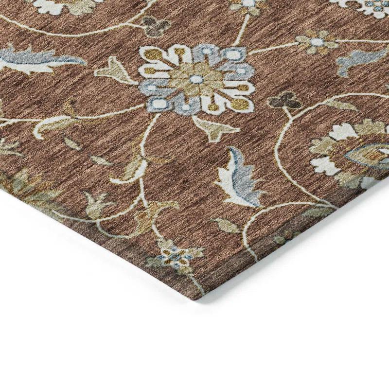 Machine Washable Indoor/Outdoor Cicel ACN1149 Paprika Rug